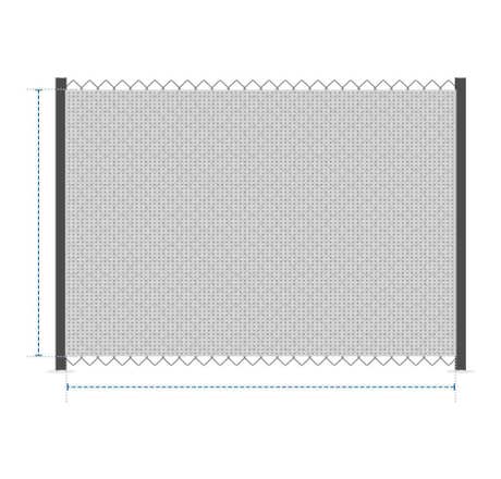 Black Privacy Fence Screen