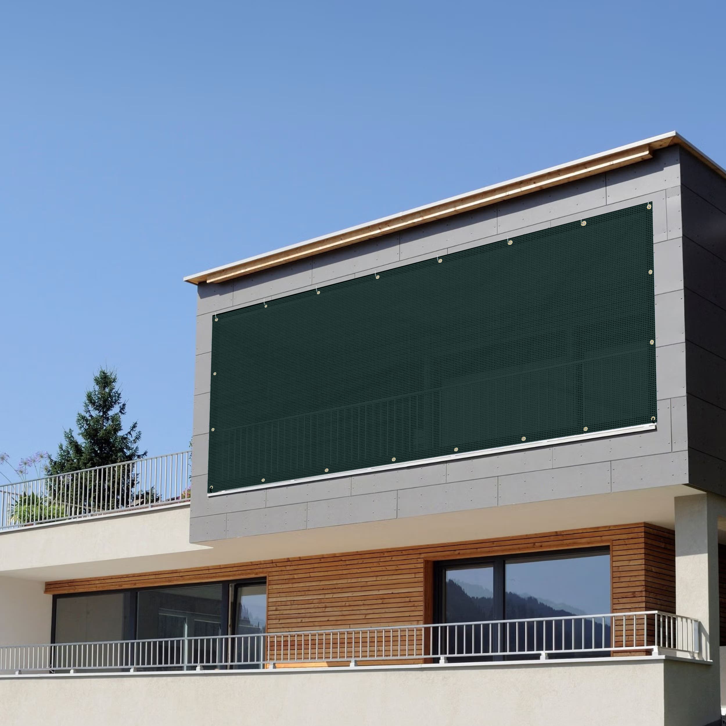 Green Privacy Fence Screen