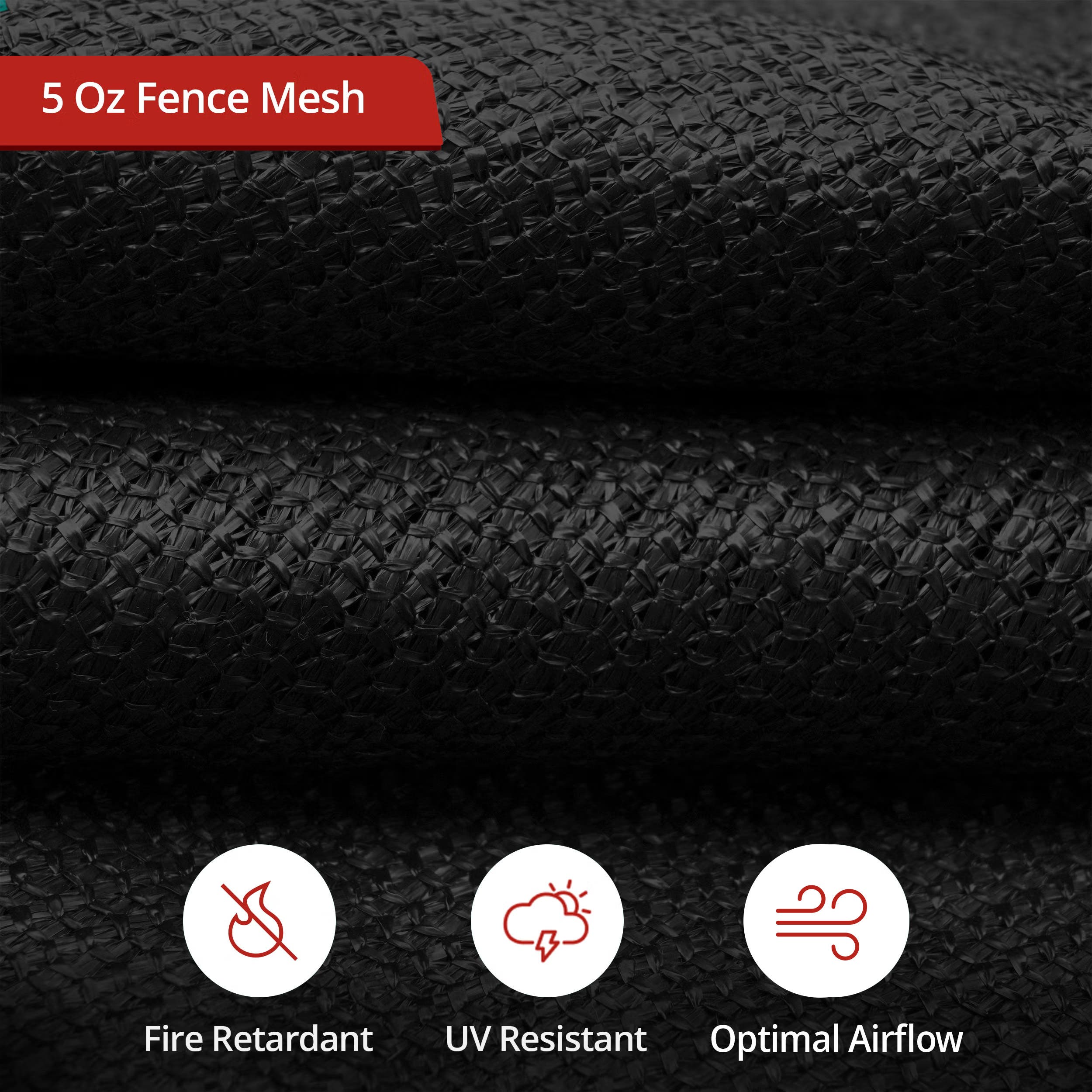 90% Premium Fence Privacy Screen - Black