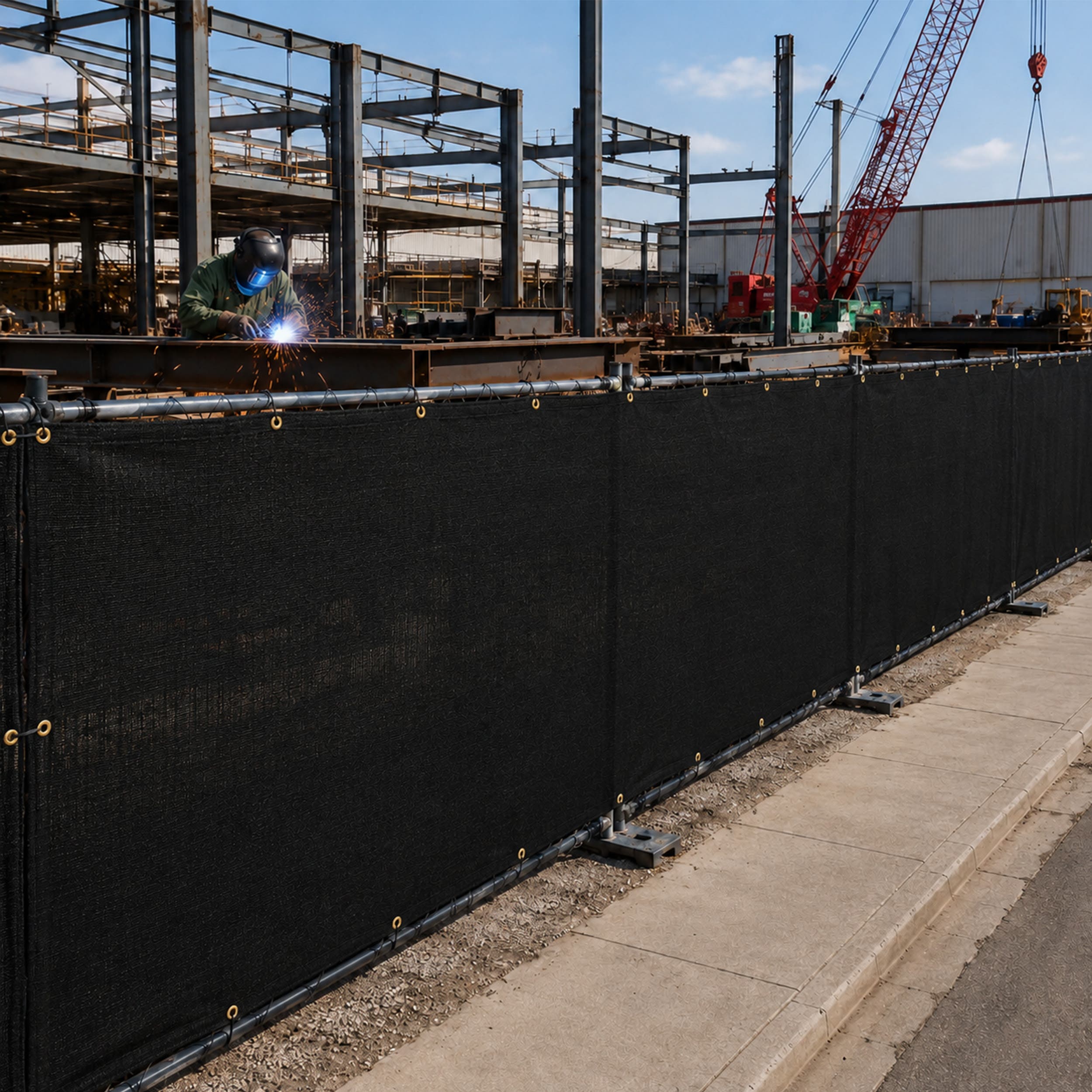 90% Premium Fence Privacy Screen - Black