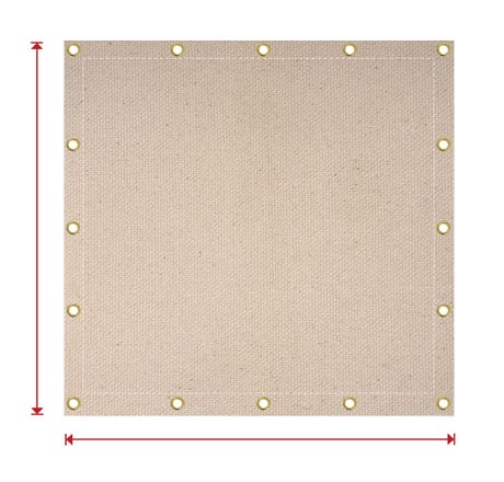 Custom Natural Untreated Canvas Tarp