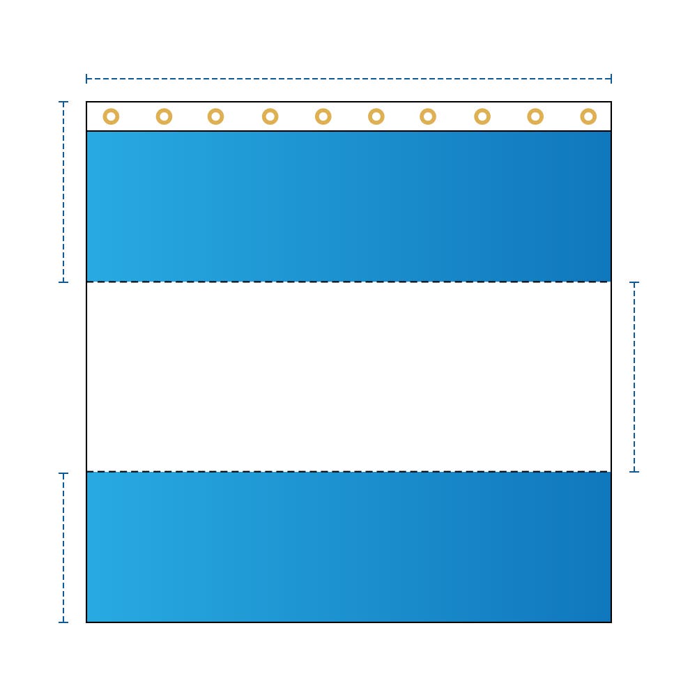 Curtain With Clear Vinyl Panel