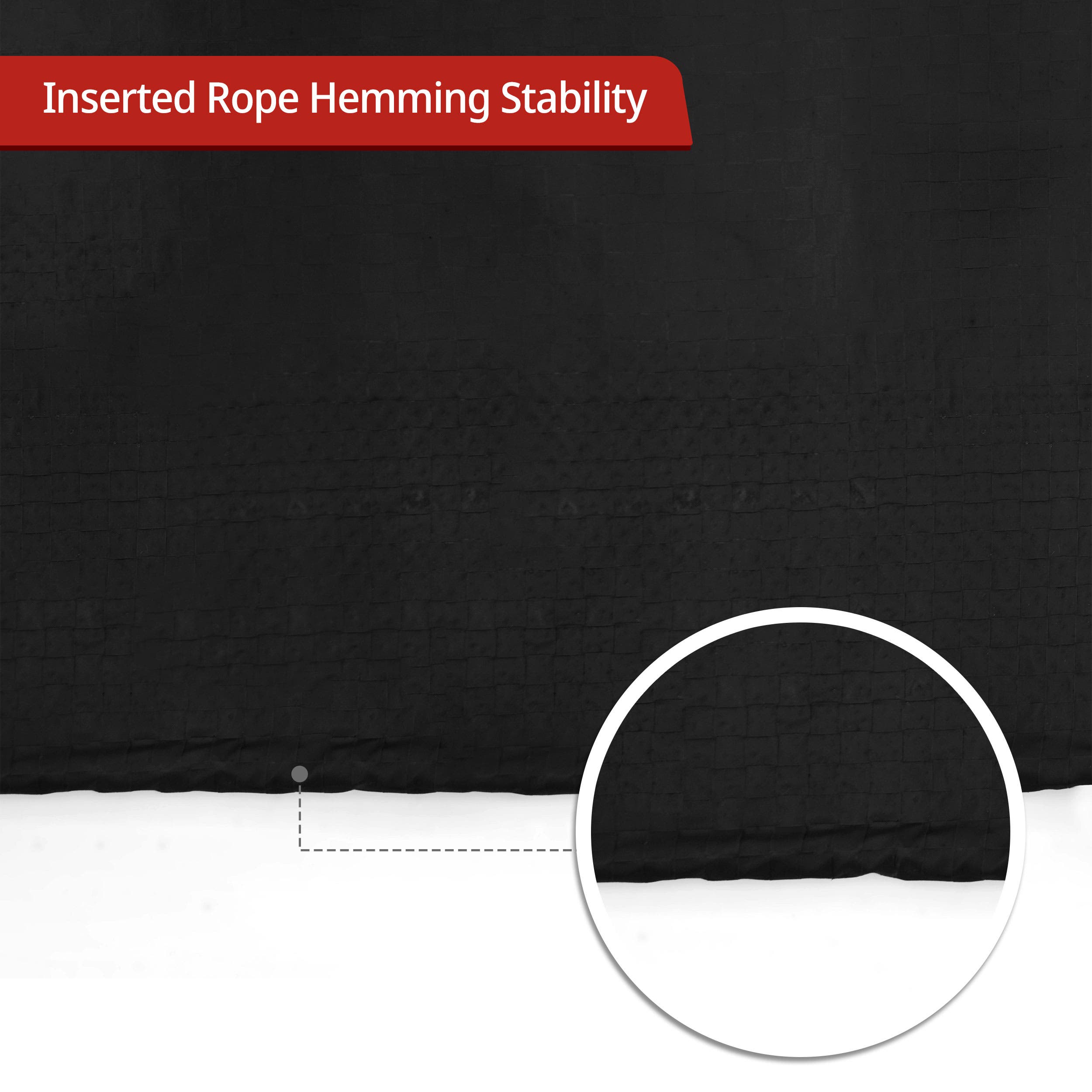 Custom Light Duty Poly Tarp - Black