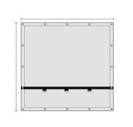 Flatbed Smoke Tarp