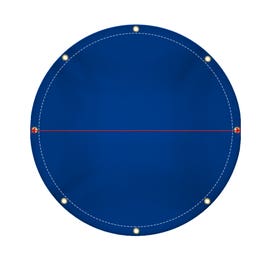 product photo of Custom Super Heavy Duty Vinyl Tarp - Round