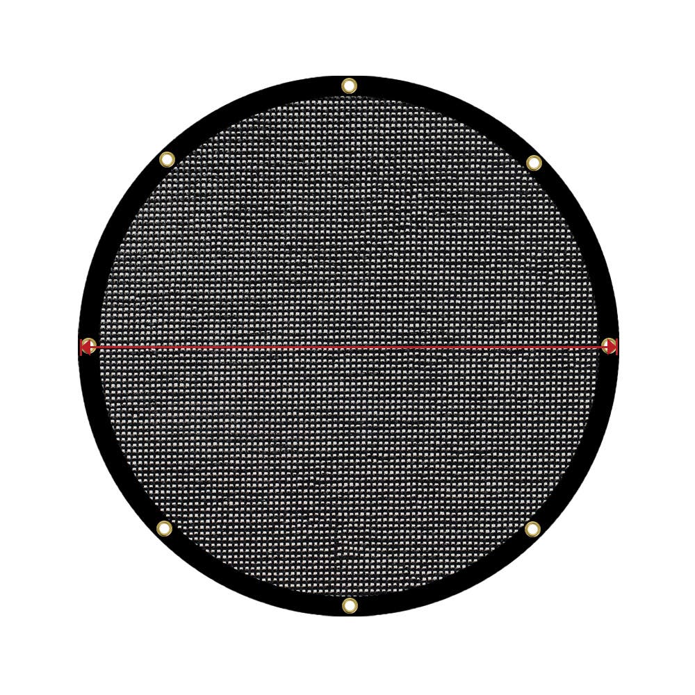 Custom Heavy Duty Round Mesh Tarp - 60% Shade