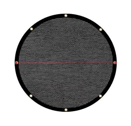 Custom Heavy Duty Round Mesh Tarp - 60% Shade