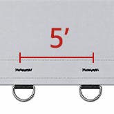 Spaced At 5 Ft